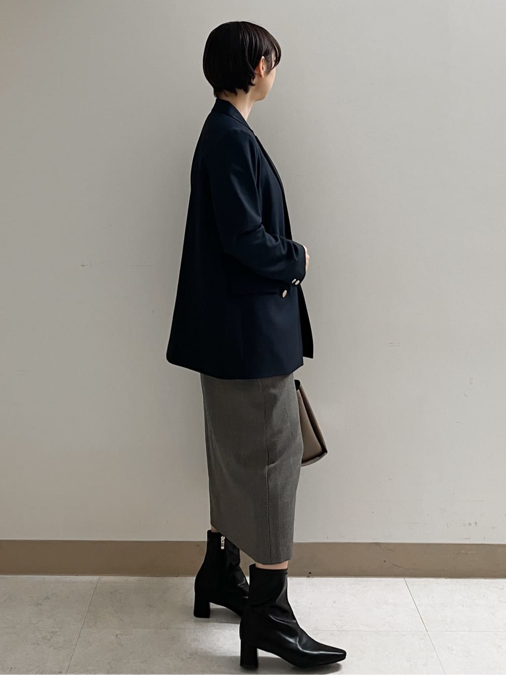 あかねさんの「OPAQUE.CLIP｜グレンチェックキャミワンピース／セットアップ対応可【洗濯機OK】」を使ったコーディネート