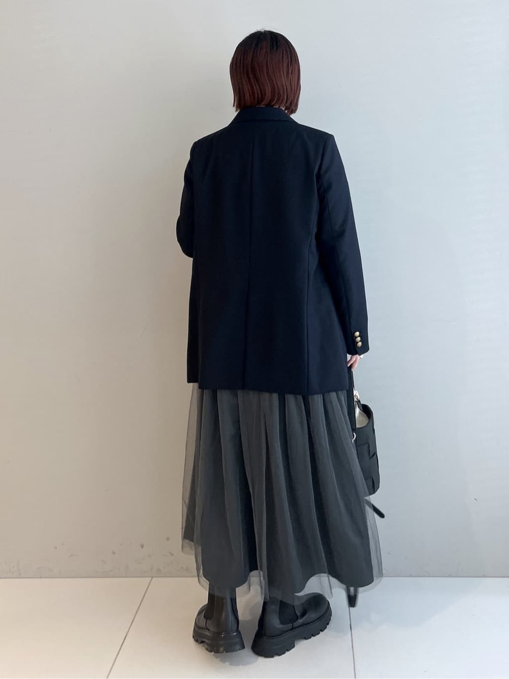 Hirokaさんの「Dessin｜【洗える】ニットチュールドッキングワンピース」を使ったコーディネート