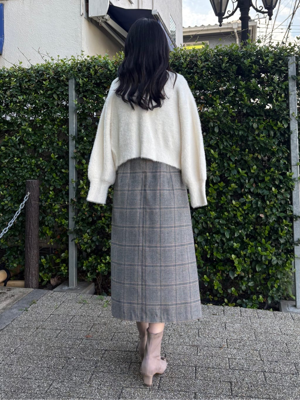 AOIさんの「Couture brooch｜【美シルエット・大人可愛い・通勤】TRチェックジャンスカ」を使ったコーディネート
