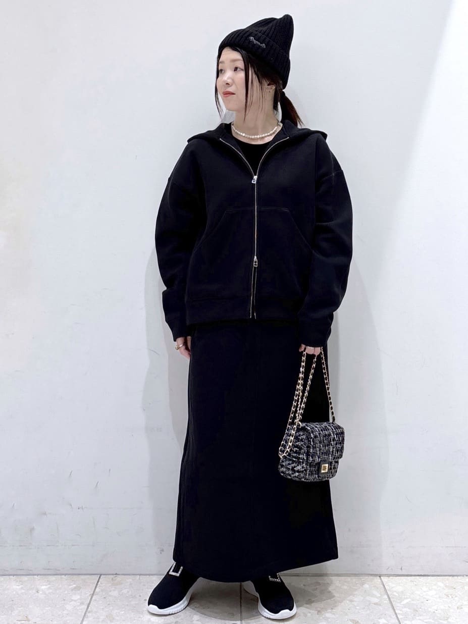 mameさんの「OPAQUE.CLIP｜フロッキーチュールTシャツ【洗濯機洗い可】」を使ったコーディネート