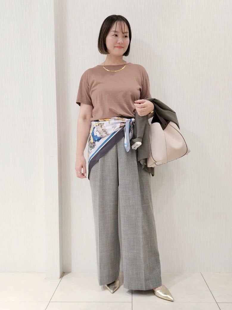 naokoさんの「UNTITLED｜【セットアップ可】ウールライク ダブルブレストジャケット」を使ったコーディネート