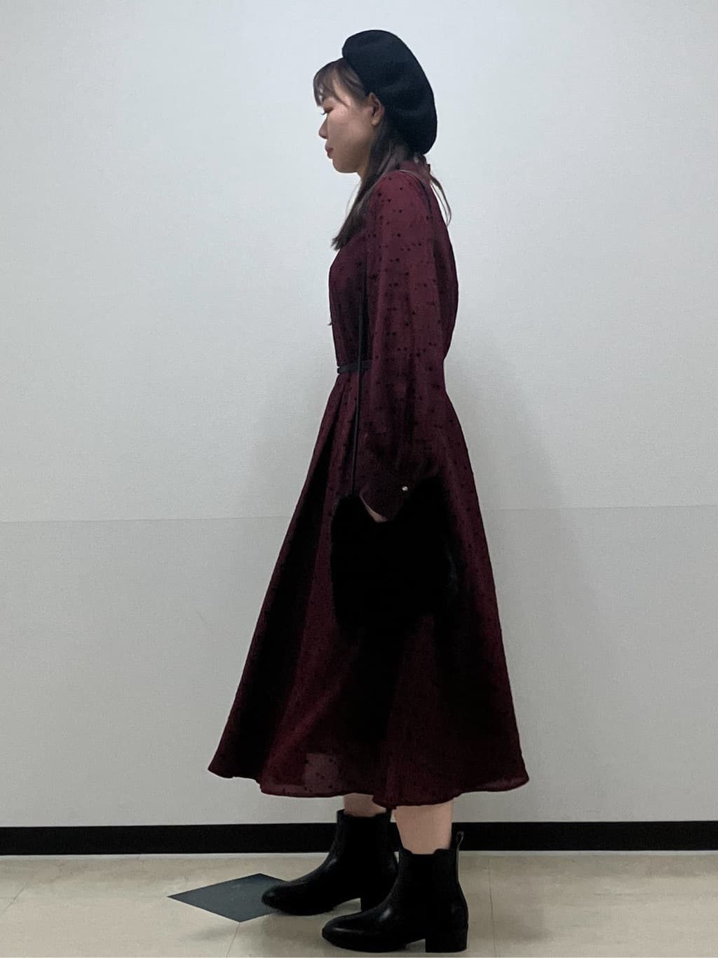 MAYUKIさんの「index｜ドットデザインタックワンピース【洗濯機OK／イージーアイロン】」を使ったコーディネート