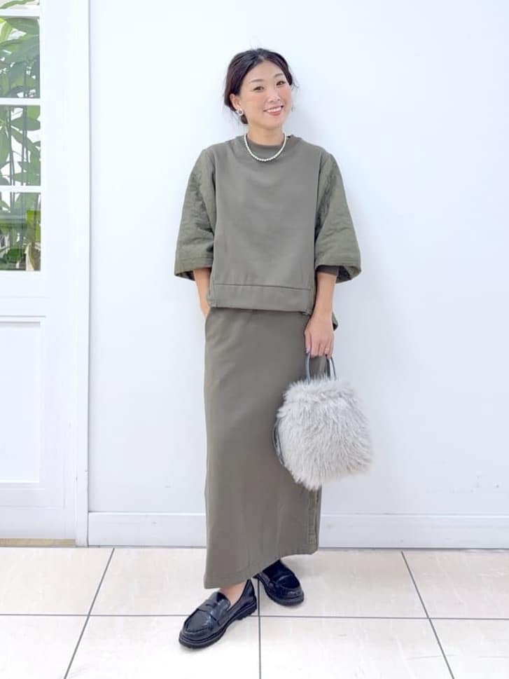 Osawaさんの「Dessin｜【美シルエット/洗える】切替カットソー」を使ったコーディネート