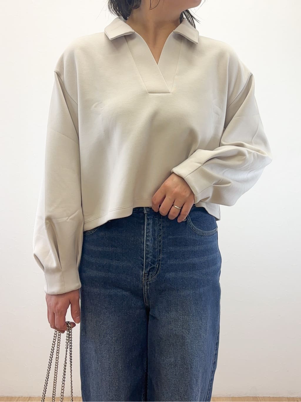 Takeさんの「OPAQUE.CLIP｜スキッパートップス【UVケア／洗濯機OK】」を使ったコーディネート