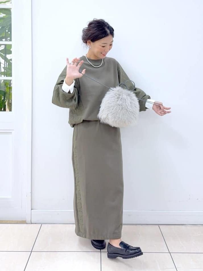 Osawaさんの「Dessin｜【美シルエット/洗える】切替カットソー」を使ったコーディネート