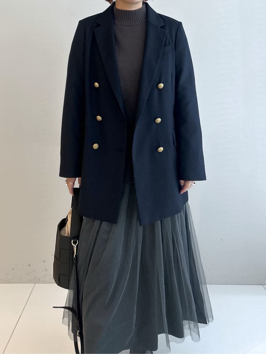 Hirokaさんの「Dessin｜【洗える】ニットチュールドッキングワンピース」を使ったコーディネート