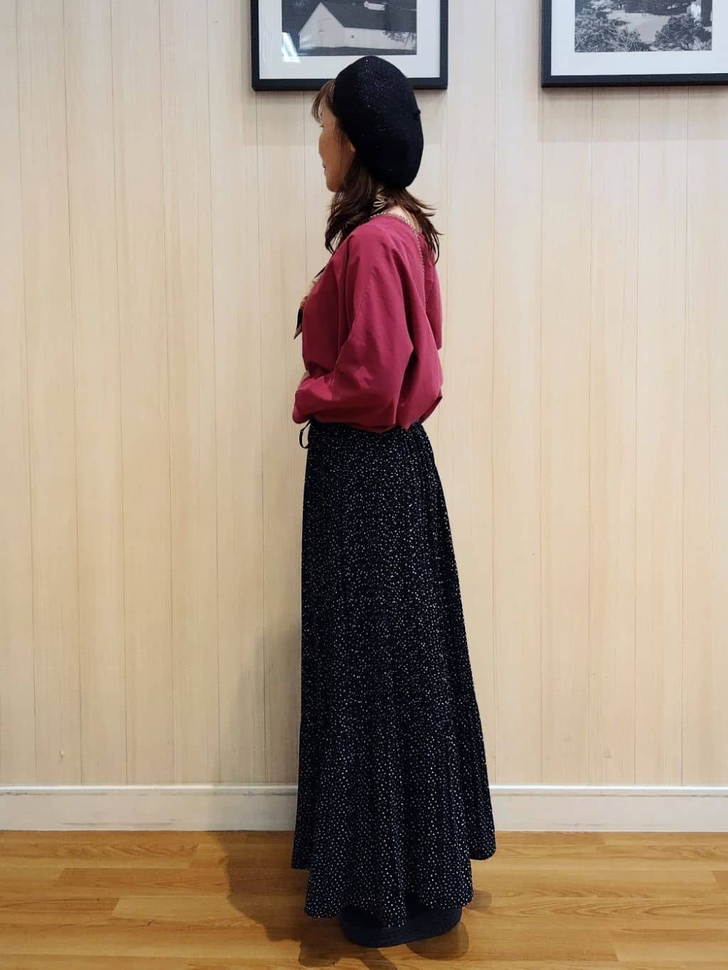 yseさんの「SHOO･LA･RUE｜【高レビュー/洗濯後しわになりにくい】1枚でサマ見え 8分袖ドルマンブラウス」を使ったコーディネート