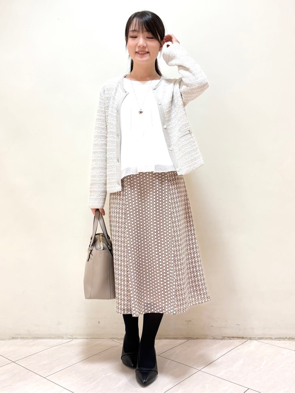 mikiさんの「Reflect｜【ライトアウター／ゆったりシルエット／気軽な羽織に◎】ドライタッチカーディガン」を使ったコーディネート