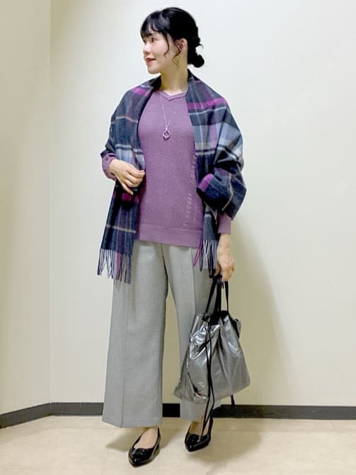  beni_gingerさんの「Reflect｜【パンツ合わせにぴったり◎】ゆったりオフボディニット」を使ったコーディネート