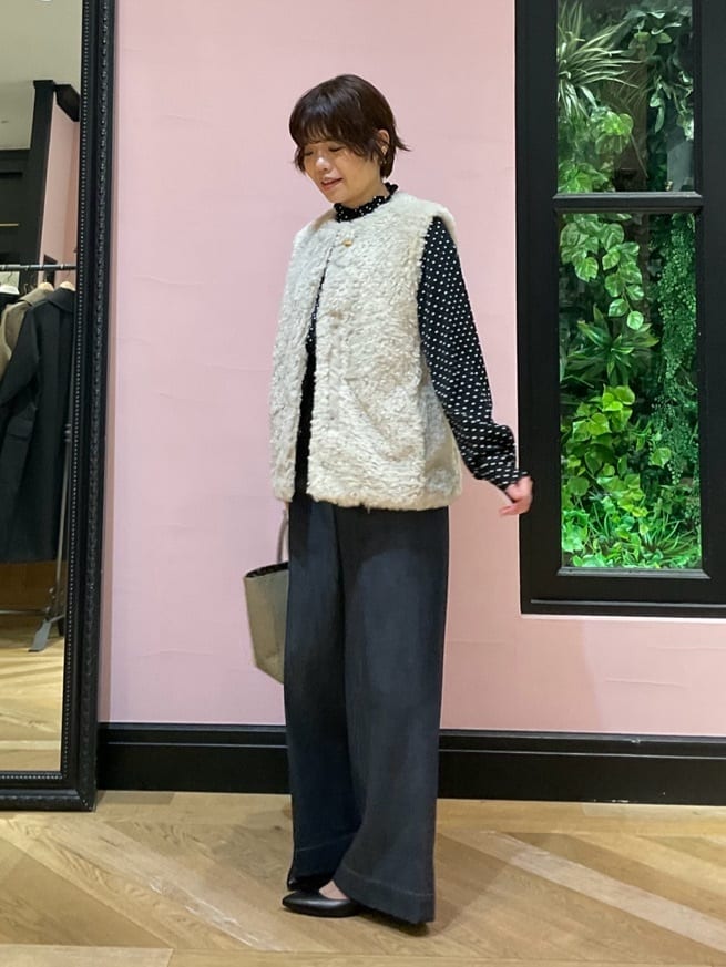 ogataさんの「DRESSTERIOR｜【otonaMUSE5月号掲載/日本製】シュリンクレザーミニトート」を使ったコーディネート