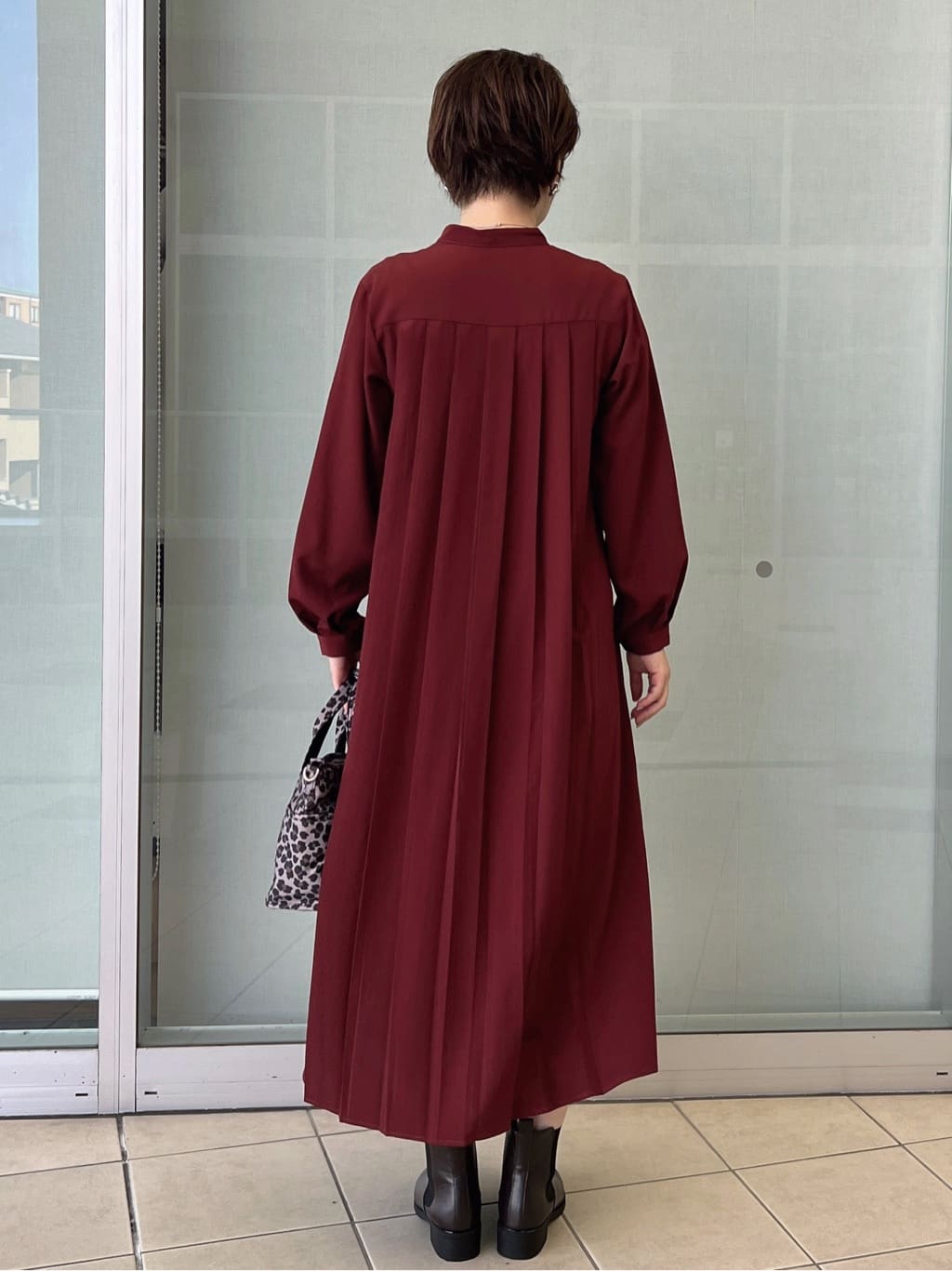 yo-koさんの「OPAQUE.CLIP｜バックプリーツワンピース【洗濯機OK】」を使ったコーディネート
