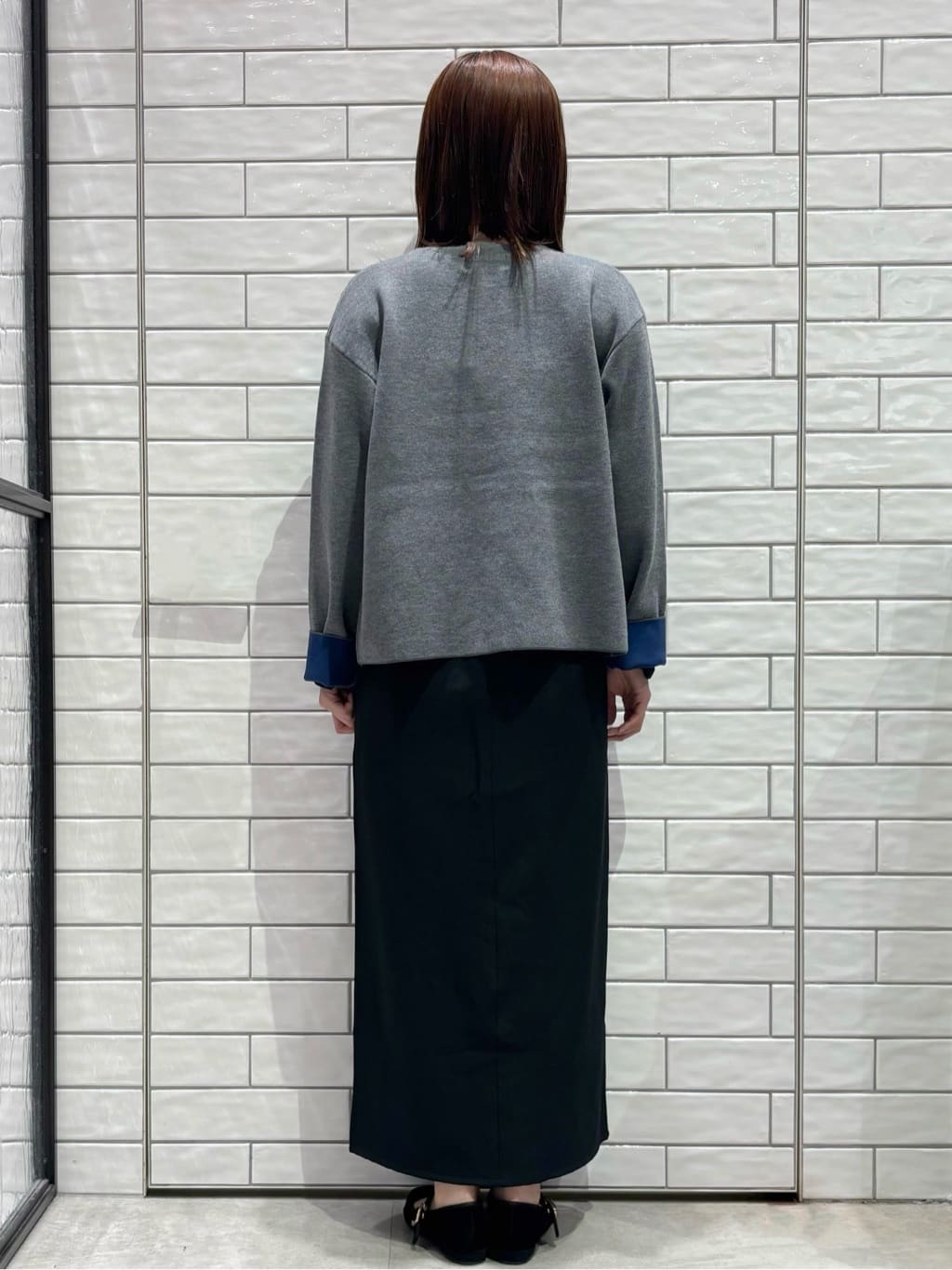 ranさんの「OPAQUE.CLIP｜シアーラウンドネックカットソー【洗濯機洗い可】」を使ったコーディネート