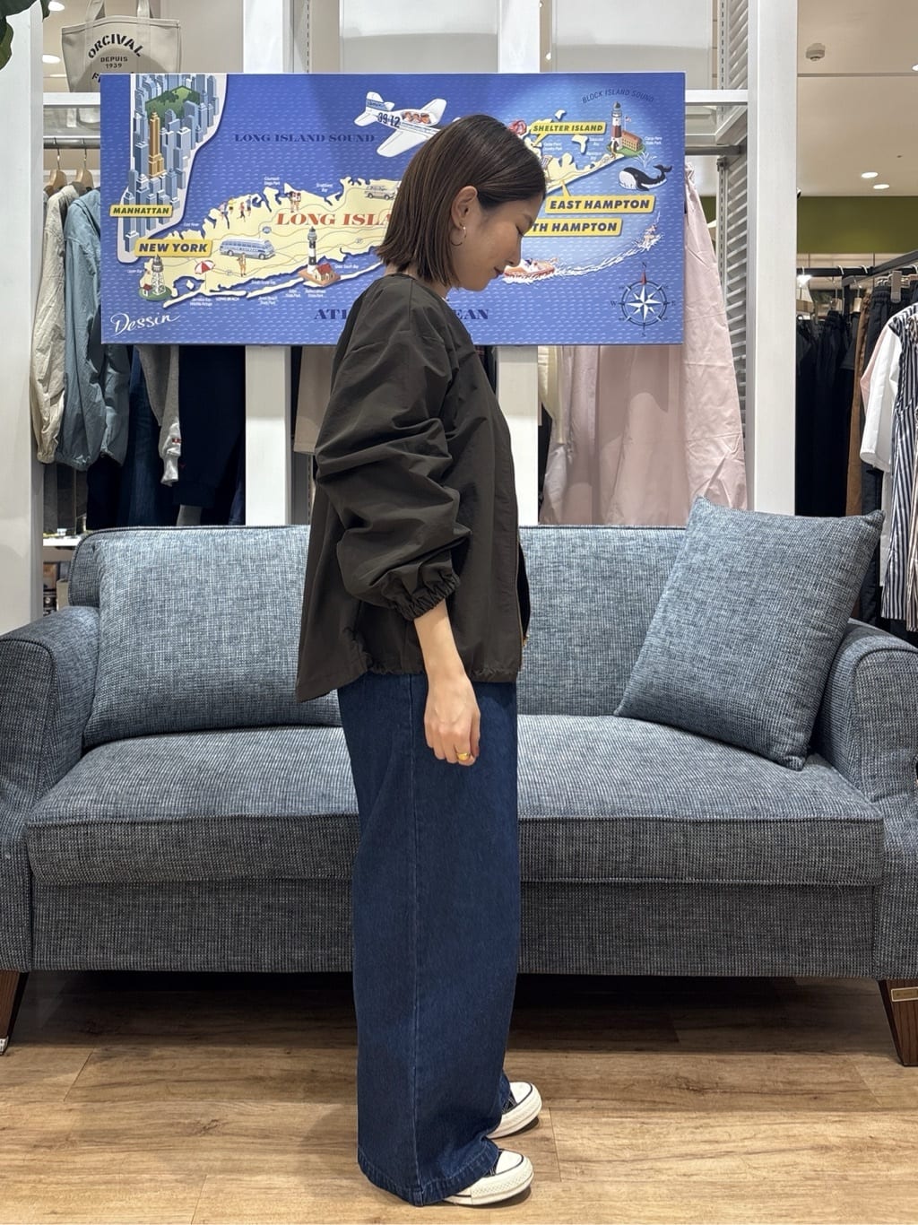 risaさんの「Dessin｜【洗える】マリンデニムパンツ」を使ったコーディネート