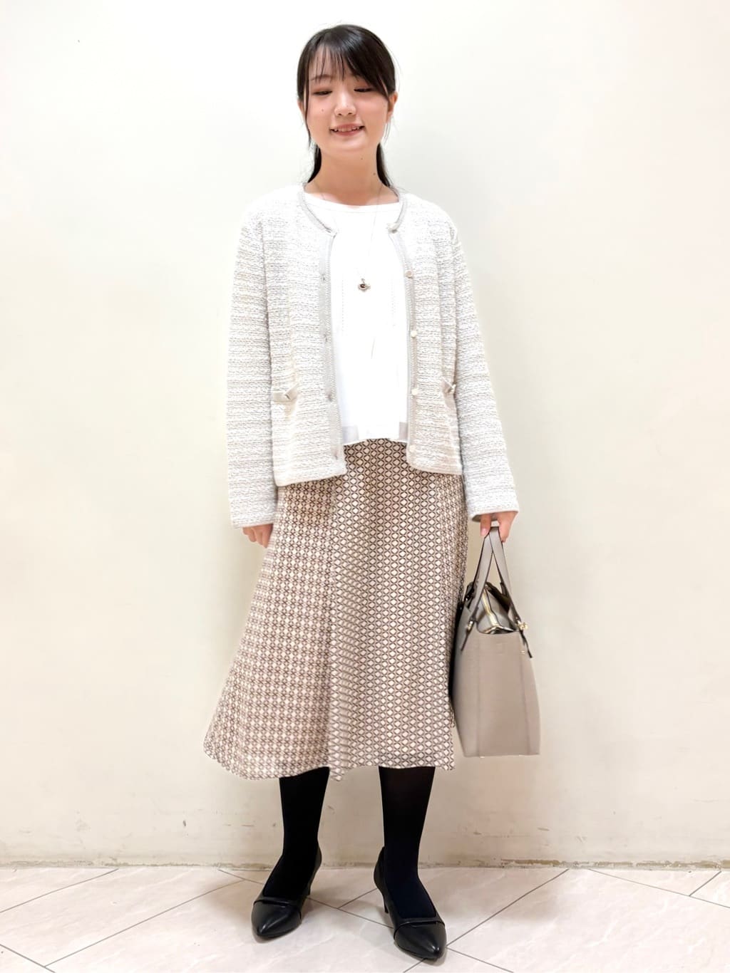 mikiさんの「Reflect｜【ライトアウター／ゆったりシルエット／気軽な羽織に◎】ドライタッチカーディガン」を使ったコーディネート
