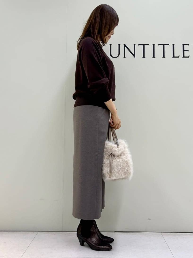 Sakaiさんの「UNTITLED｜【8色展開／コンパクト丈】レーヨン混 コクーンニット」を使ったコーディネート