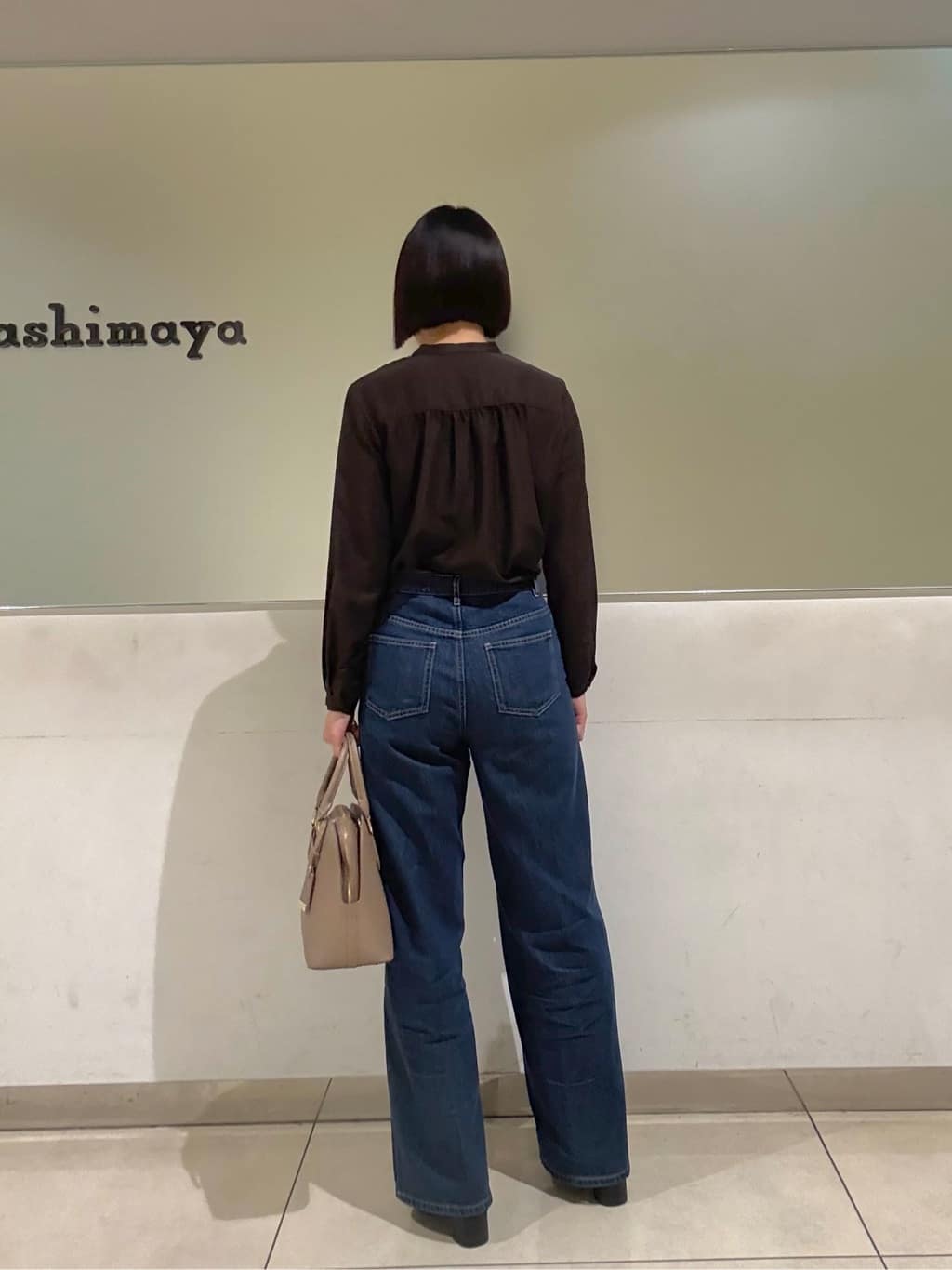 Itoさんの「UNTITLED｜【グレー/ブルー/ジーンズ】ソフトワイドデニムパンツ」を使ったコーディネート