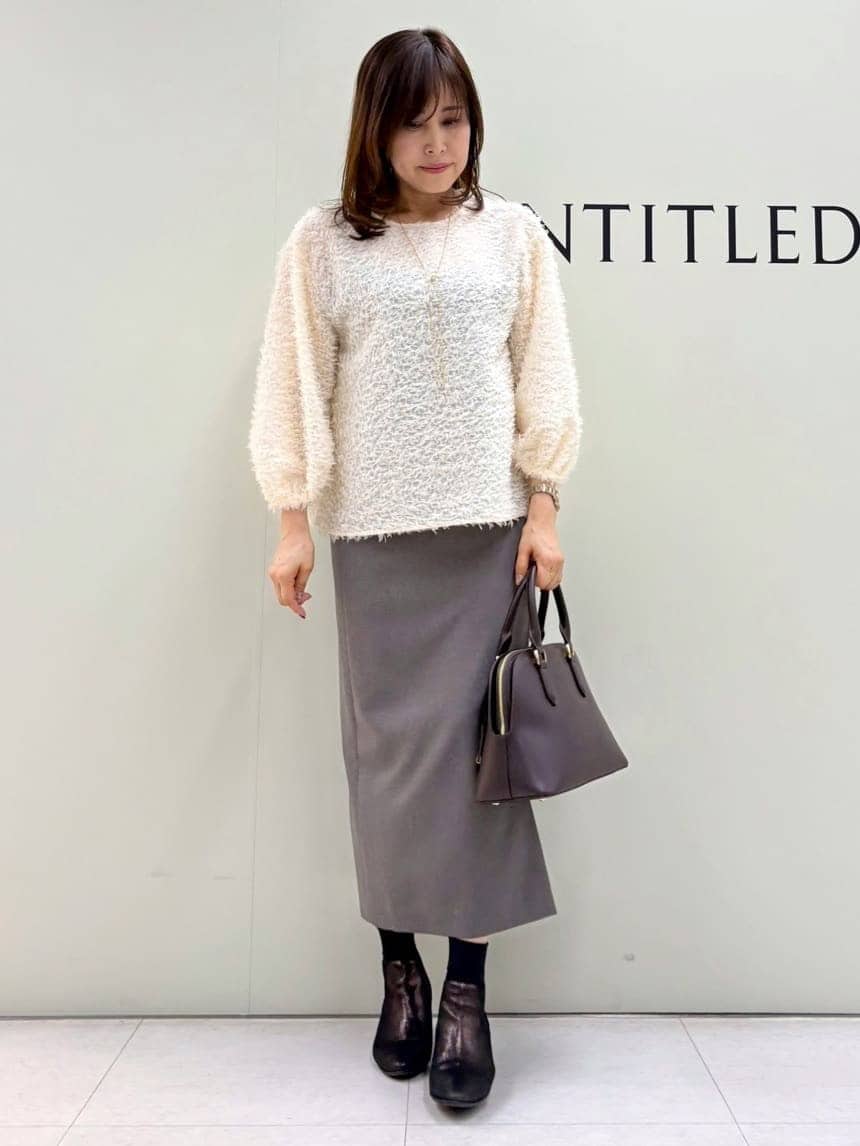 Sakaiさんの「UNTITLED｜【洗える/1枚で着映え】カットジャカードトップス」を使ったコーディネート