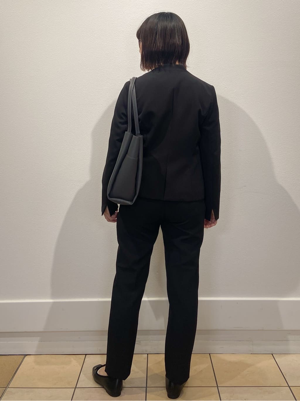 kimiさんの「index｜ストレッチノーカラージャケット／セットアップ対応【洗濯機洗い可／イージーアイロン／防シワ】」を使ったコーディネート