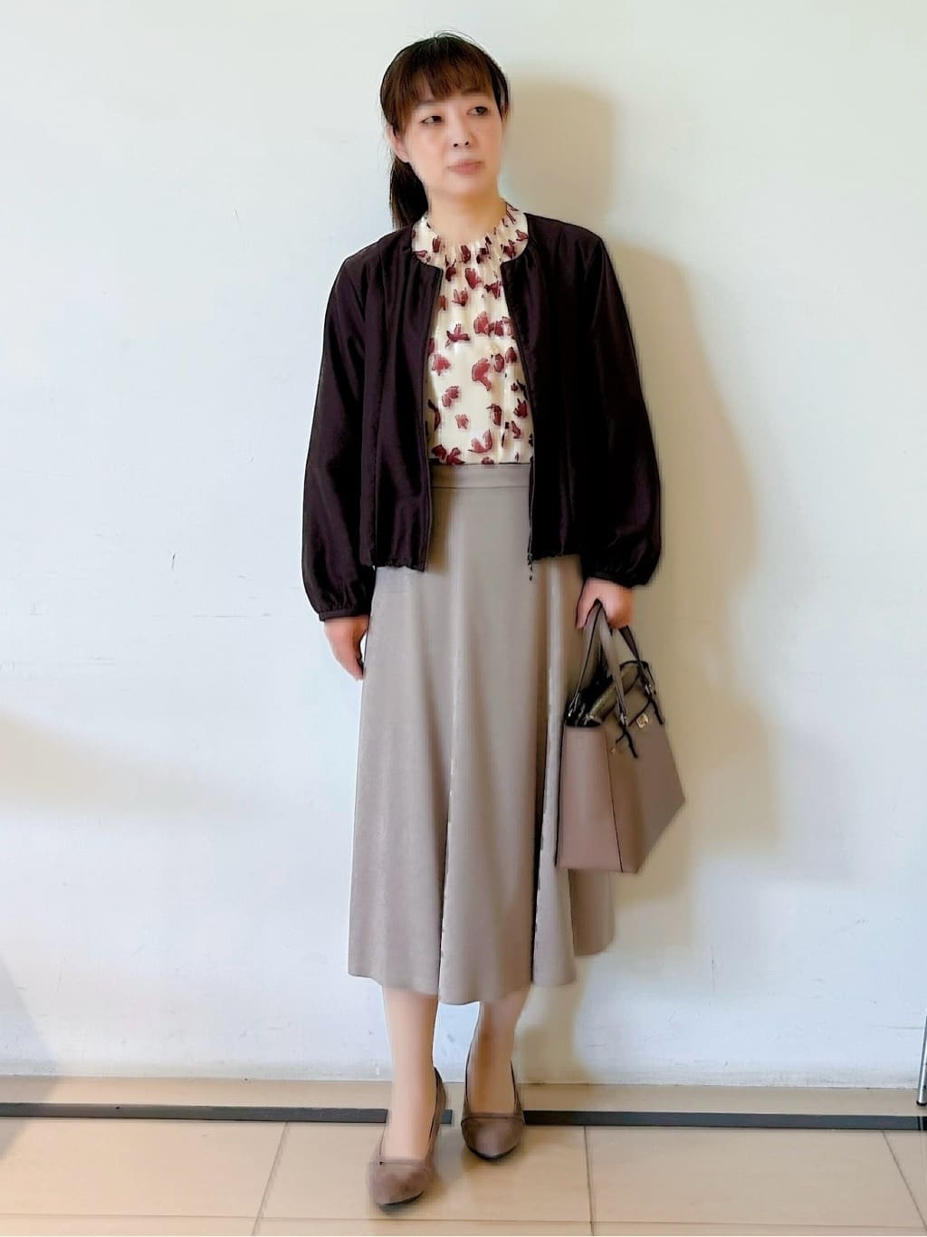 ひーさんの「Reflect｜【ライトアウター／ゆったり羽織れる／気軽な羽織りに◎】ライトブルゾン」を使ったコーディネート