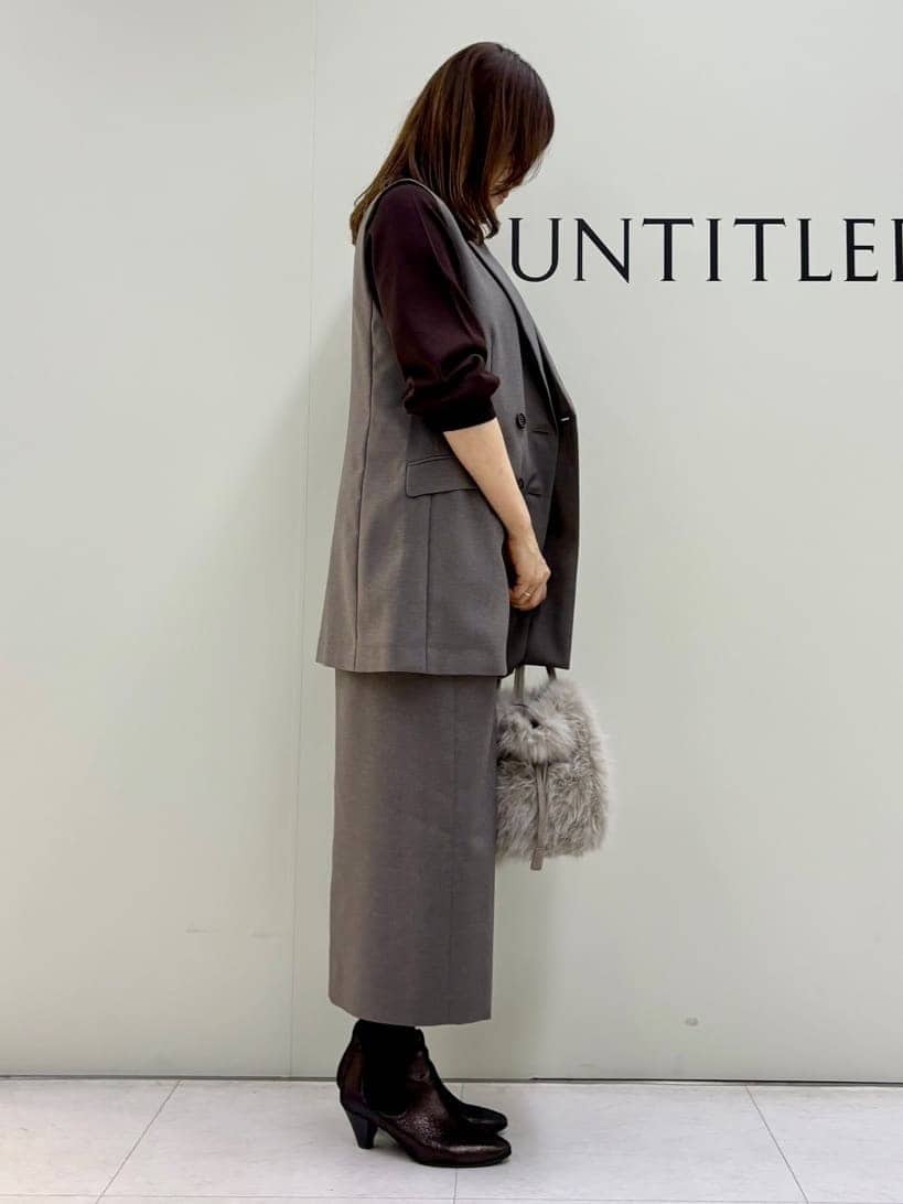 Sakaiさんの「UNTITLED｜【8色展開／コンパクト丈】レーヨン混 コクーンニット」を使ったコーディネート