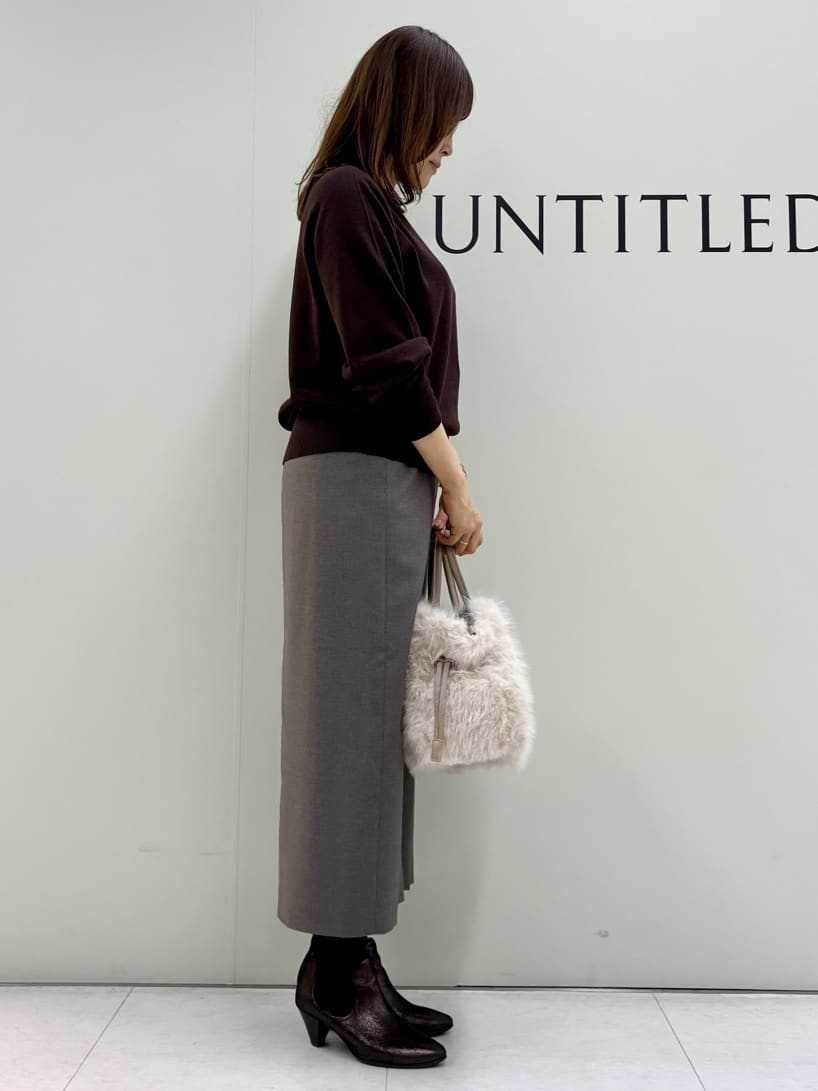 Sakaiさんの「UNTITLED｜【8色展開／コンパクト丈】レーヨン混 コクーンニット」を使ったコーディネート
