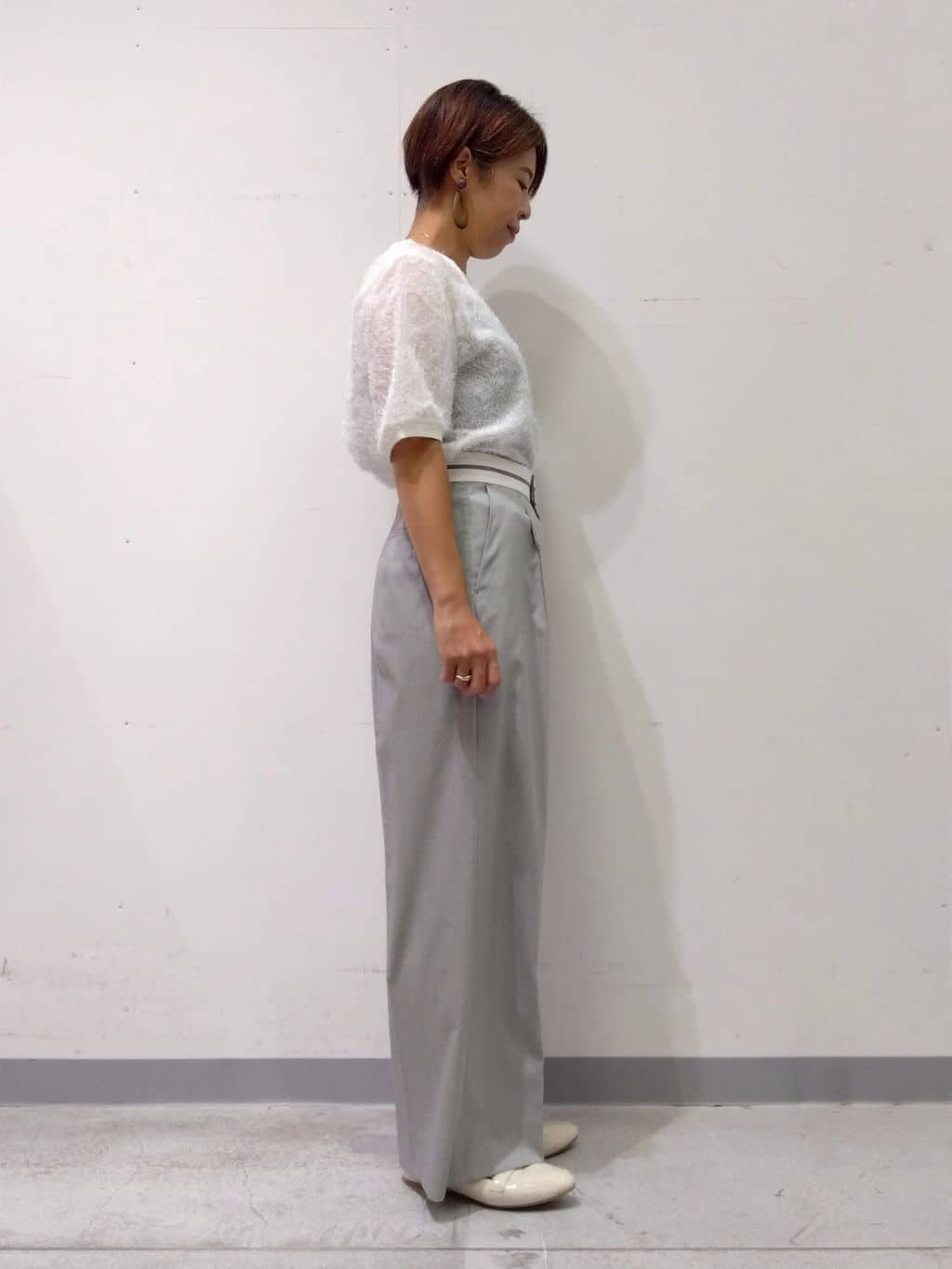 Kさんの「INDIVI｜ヘアリージャカードトップス」を使ったコーディネート