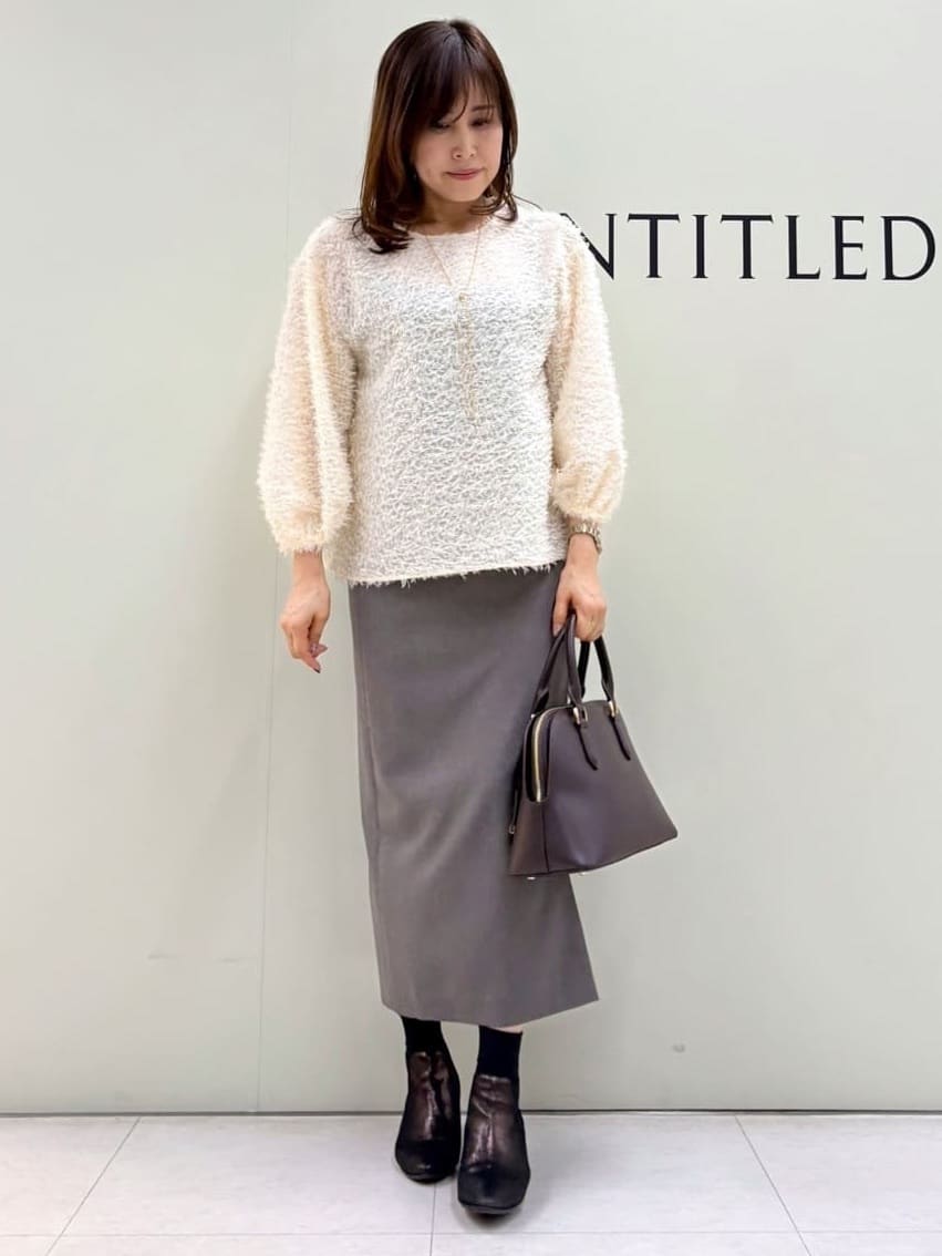 Sakaiさんの「UNTITLED｜【洗える/1枚で着映え】カットジャカードトップス」を使ったコーディネート