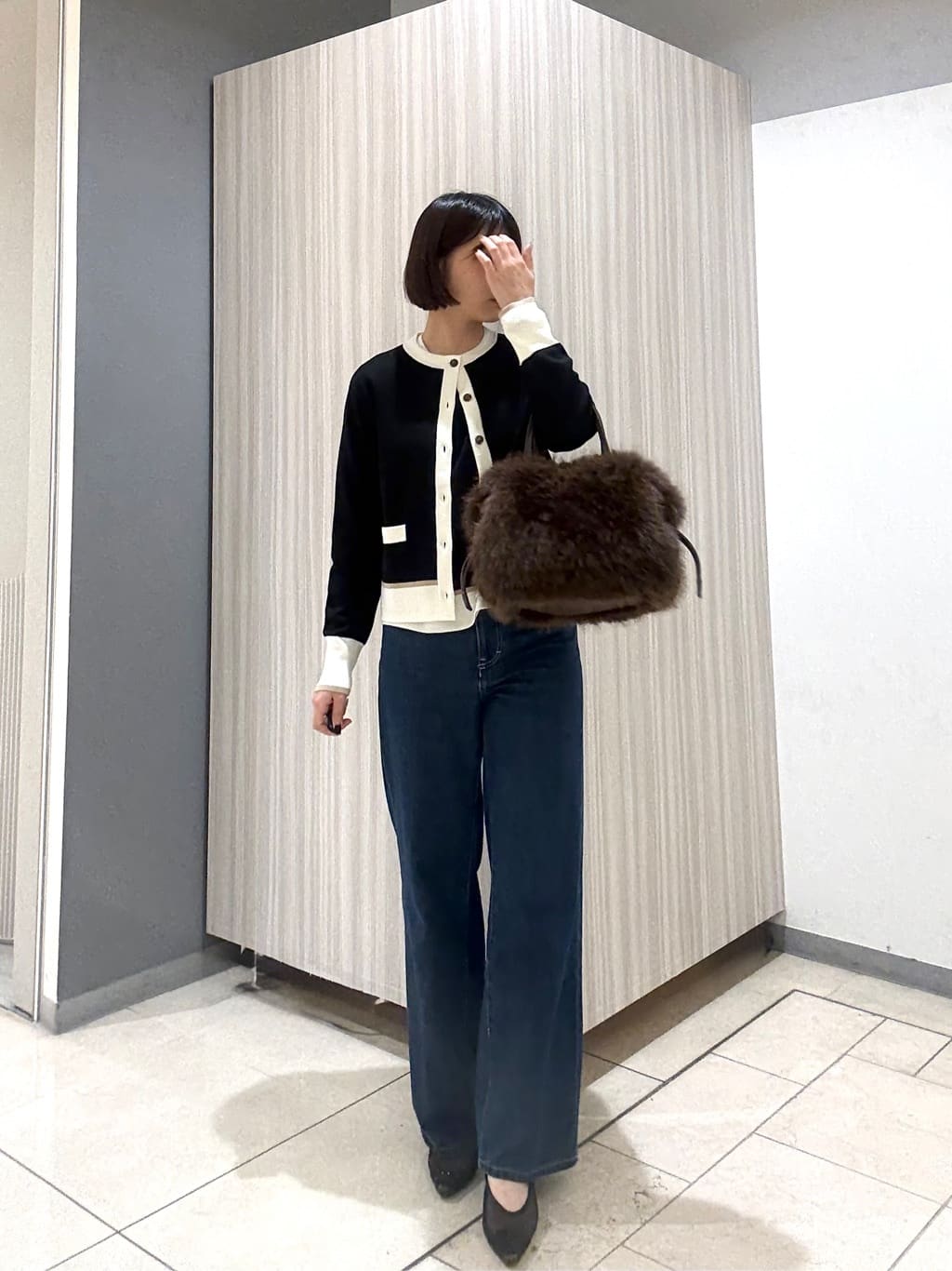 Itoさんの「UNTITLED｜【アンサンブル可/ジャケット風】ウールミラノリブカーディガン」を使ったコーディネート