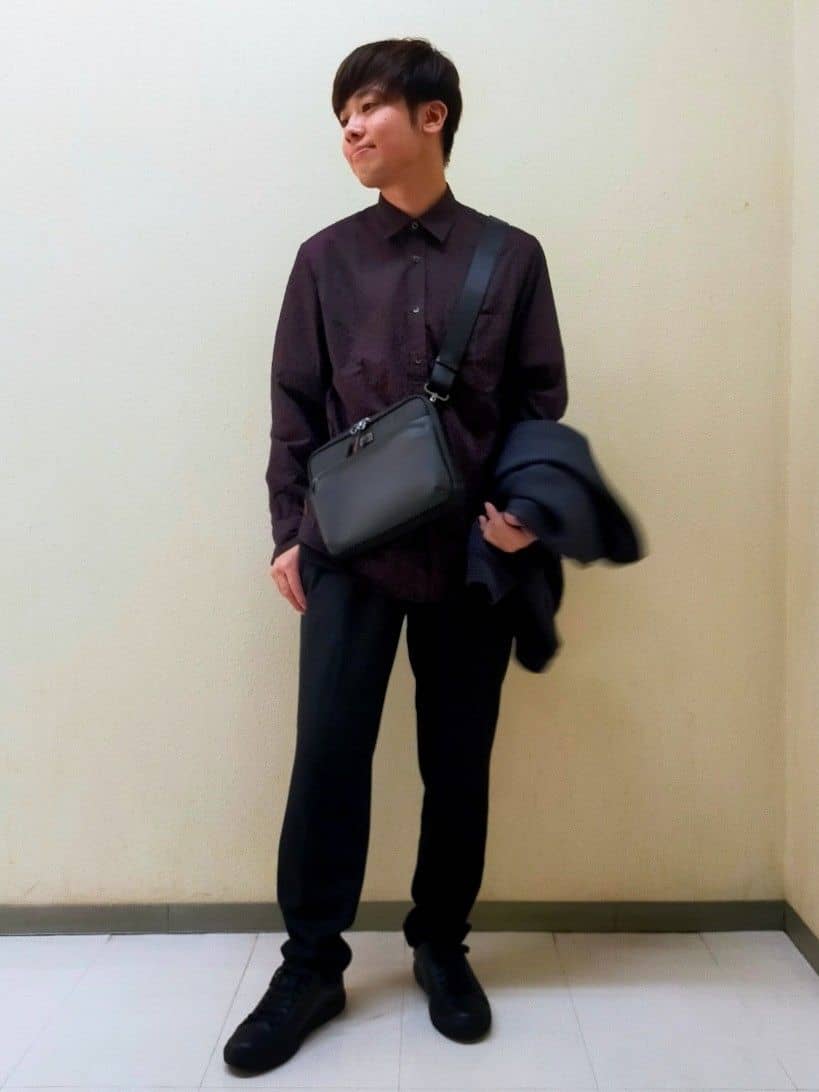 nerさんの「TAKEO KIKUCHI｜【Made in JAPAN】播州織 ドビー千鳥シャツ」を使ったコーディネート