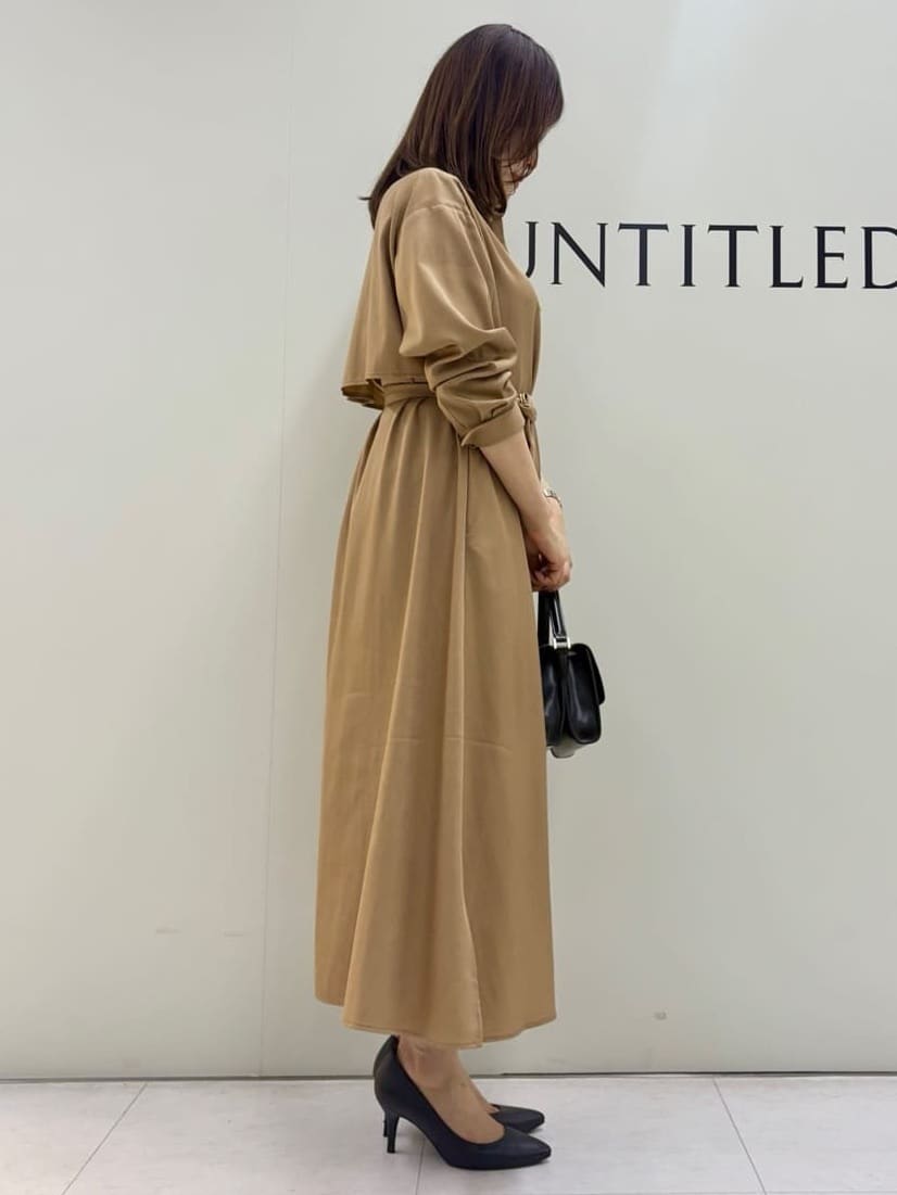 Sakaiさんの「UNTITLED｜【前開きボタン/ベルト付/羽織シャツ/】2WAYトレンチ風ワンピース」を使ったコーディネート