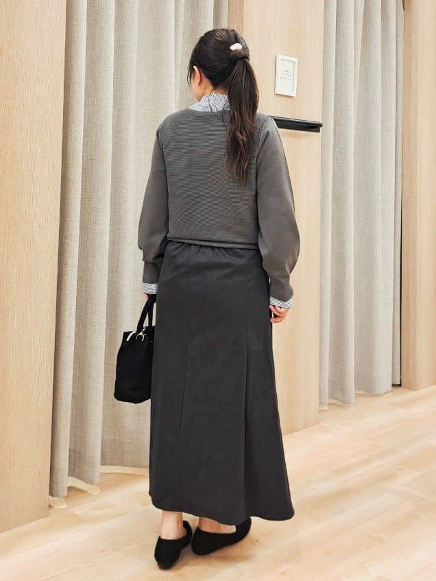 ふるさんの「grove｜ガーターボートネックプルオーバー【洗える/毛玉軽減】」を使ったコーディネート