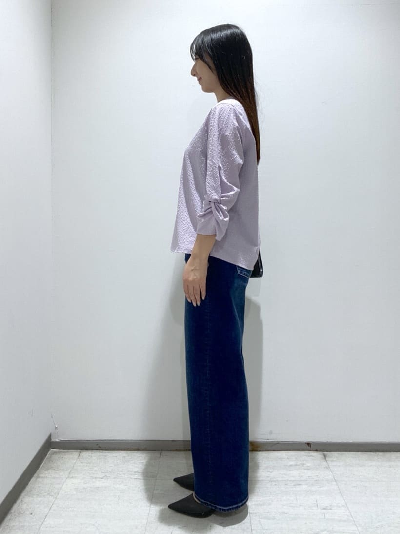 meiさんの「INDIVI｜【UVケア／吸汗速乾】スリーブデザインブラウス」を使ったコーディネート