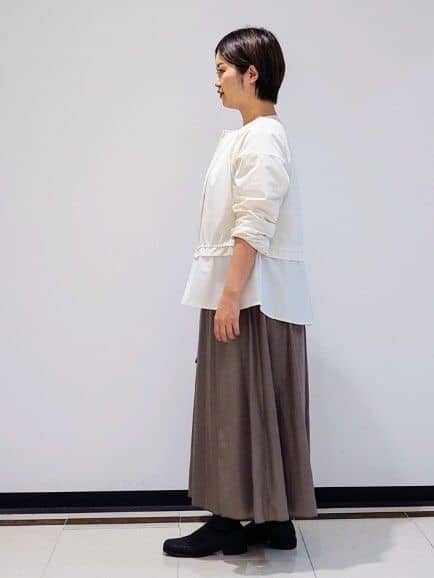 gissyさんの「INDIVI｜【UVケア】プリントフォトロングTシャツ」を使ったコーディネート