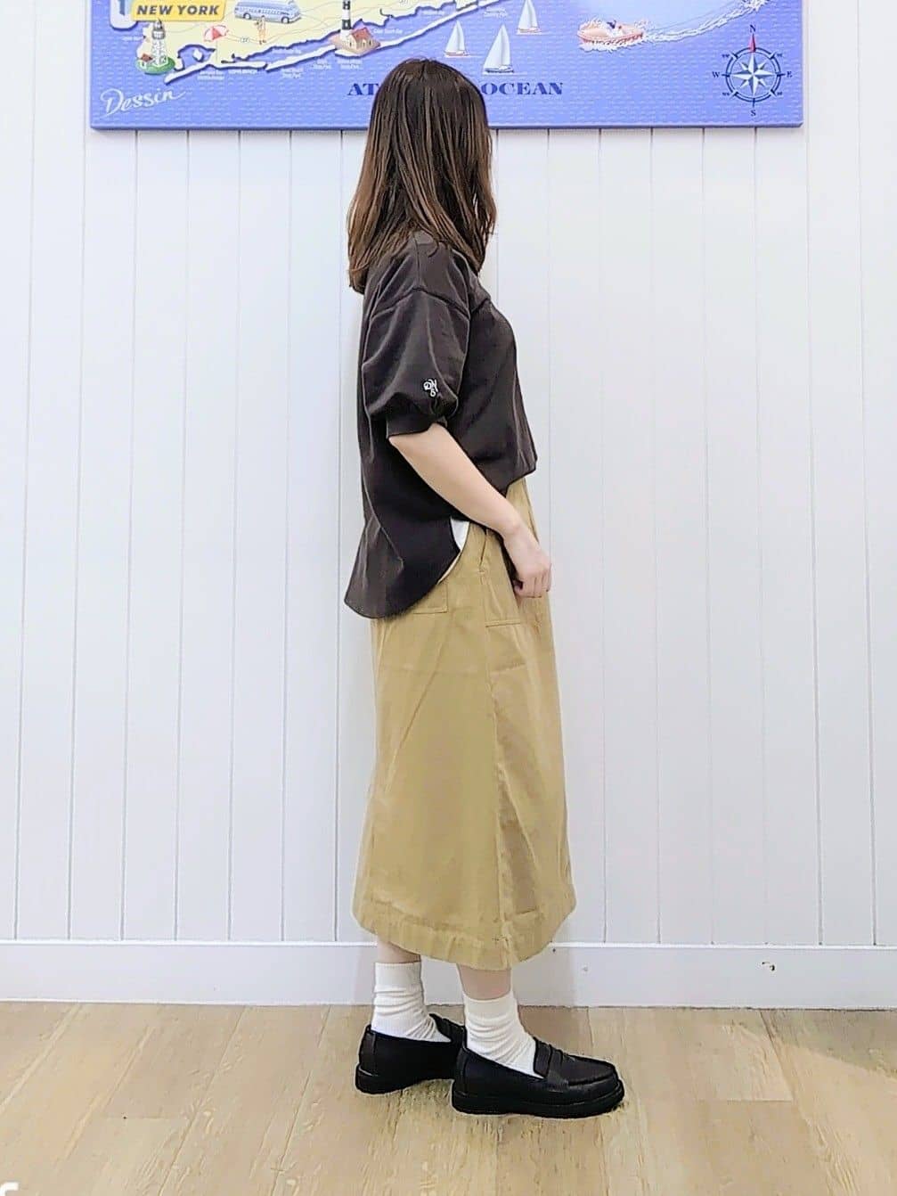 itoさんの「Dessin｜【360度可愛い/前後2WAY/洗える】ライトコットンヘンリーカットソー」を使ったコーディネート
