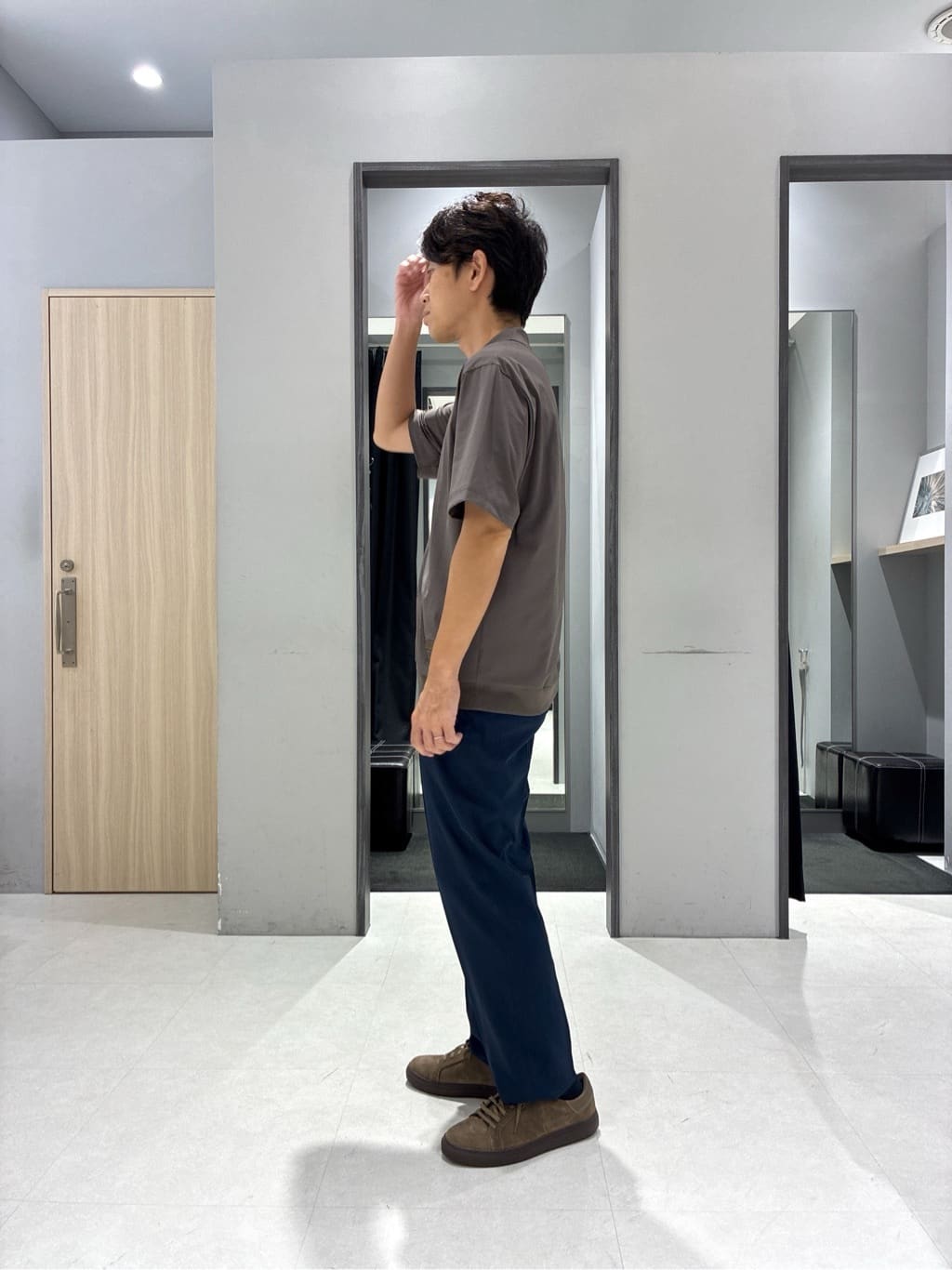 わいずみさんの「TAKEO KIKUCHI｜【COOL CITY WEAR】アーバンクール ジャケット /接触冷感・吸水速乾」を使ったコーディネート