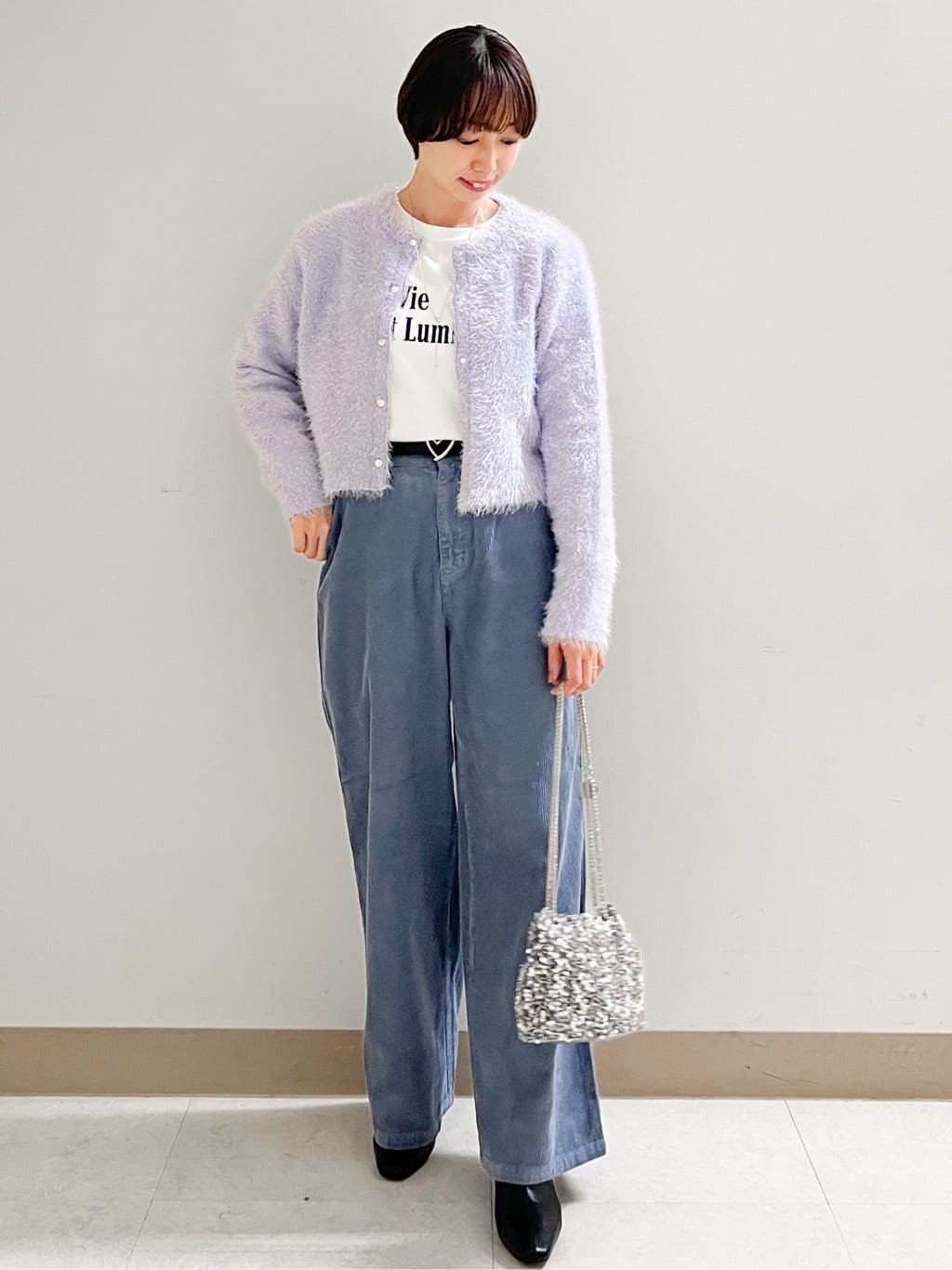 あかねさんの「OPAQUE.CLIP｜ロングロゴTシャツ【洗濯機OK】」を使ったコーディネート