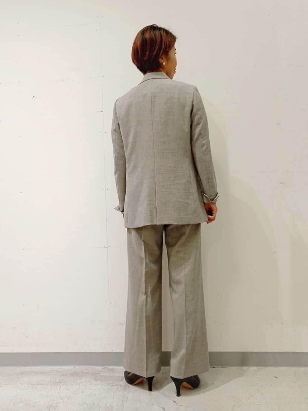 Kさんの「INDIVI｜【洗える／セットアップ可能】凹凸ストレッチ素材ダブルジャケット」を使ったコーディネート