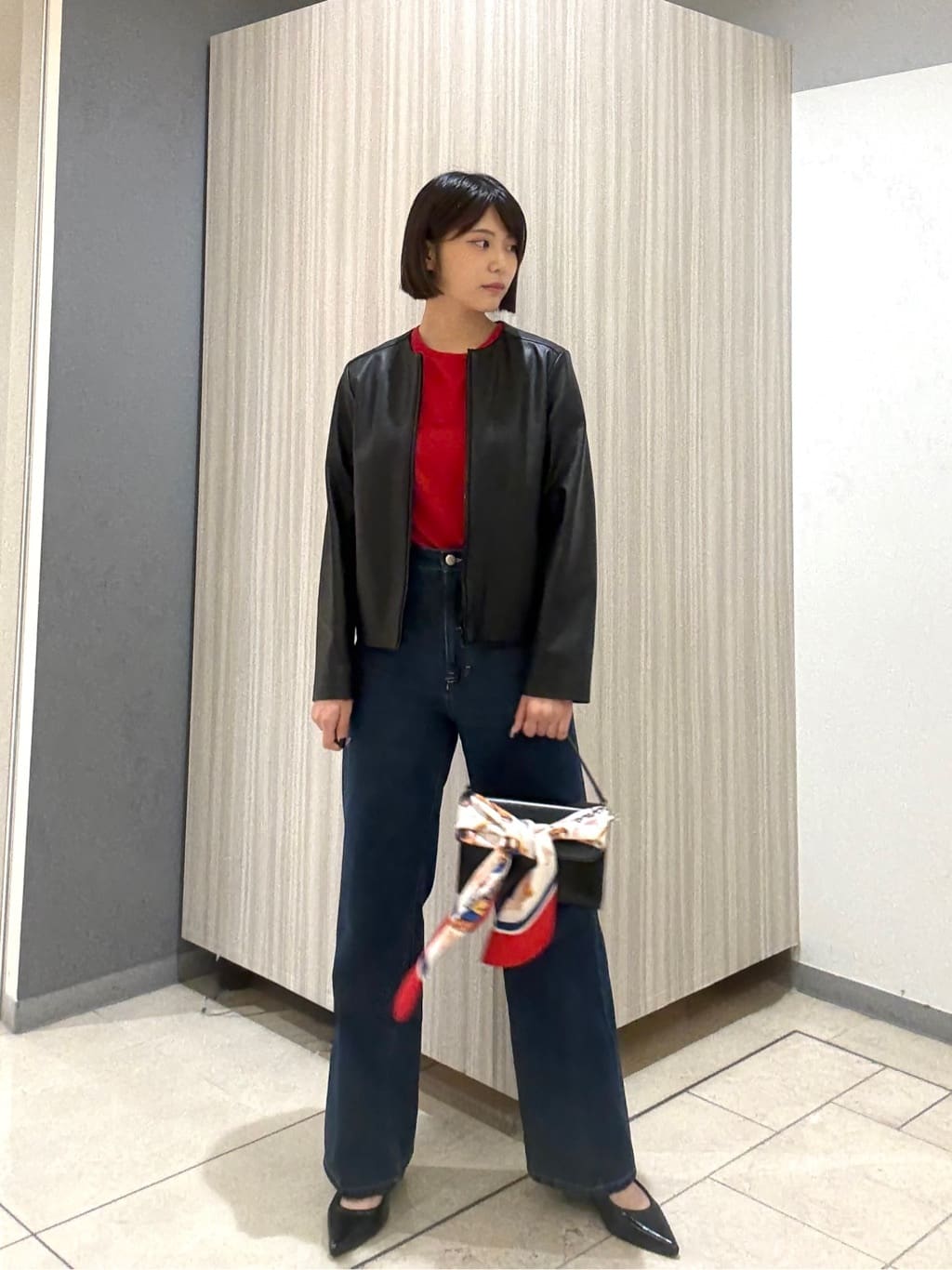 Itoさんの「UNTITLED｜【グレー/ブルー/ジーンズ】ソフトワイドデニムパンツ」を使ったコーディネート