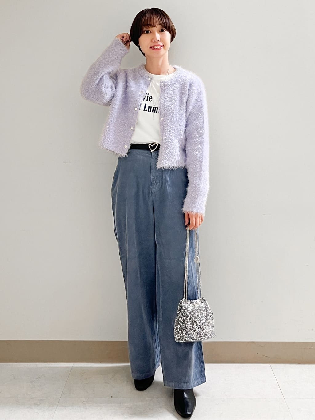 あかねさんの「OPAQUE.CLIP｜ロングロゴTシャツ【洗濯機OK】」を使ったコーディネート