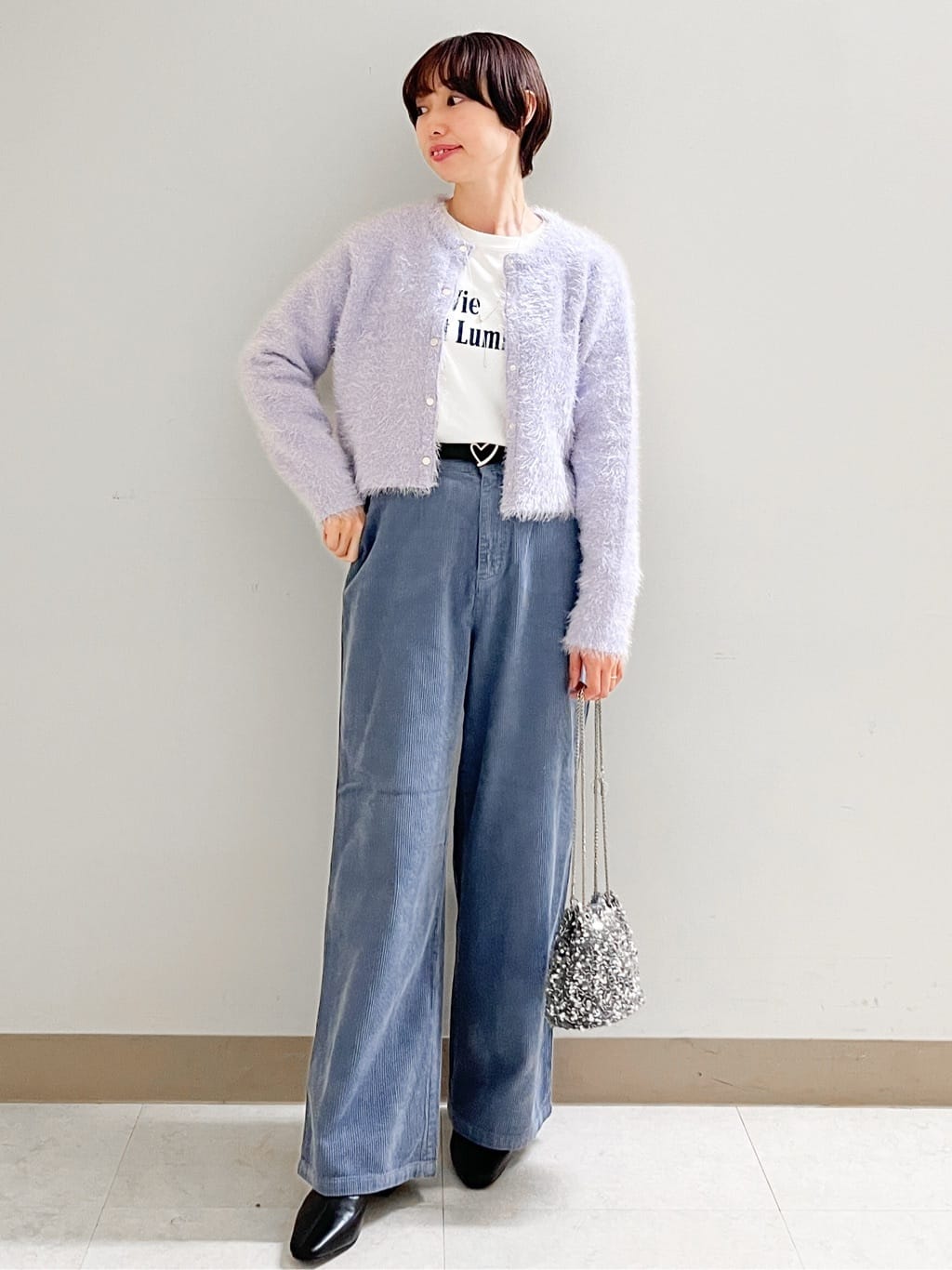 あかねさんの「OPAQUE.CLIP｜ロングロゴTシャツ【洗濯機OK】」を使ったコーディネート