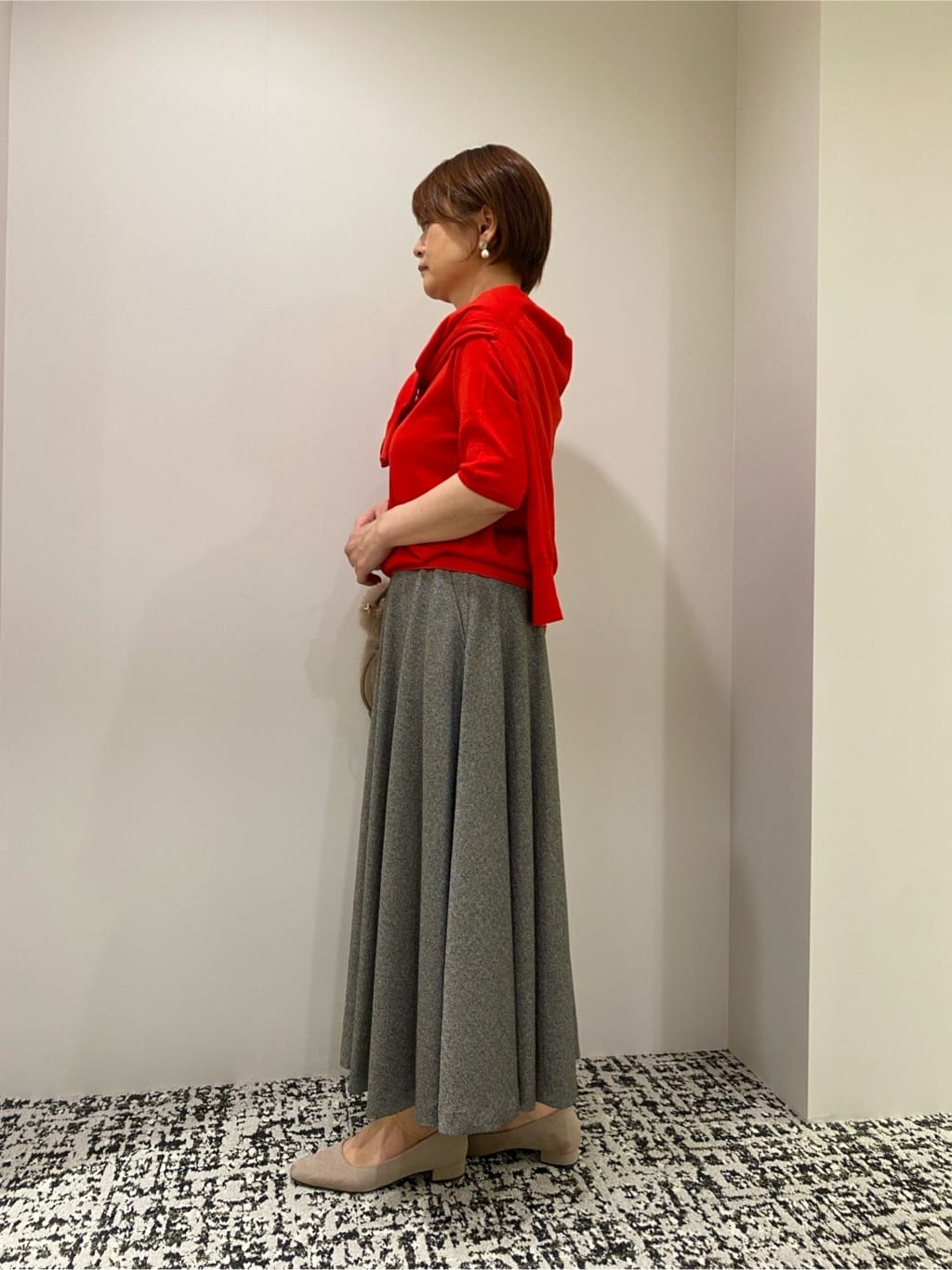 miyukiさんの「UNTITLED｜【アンサンブル可/六分袖/洗える】ウールシルクニット」を使ったコーディネート