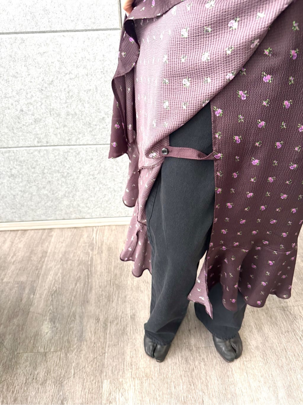 designer yukaさんの「CODE A｜blooming flower wrap skirt」を使ったコーディネート