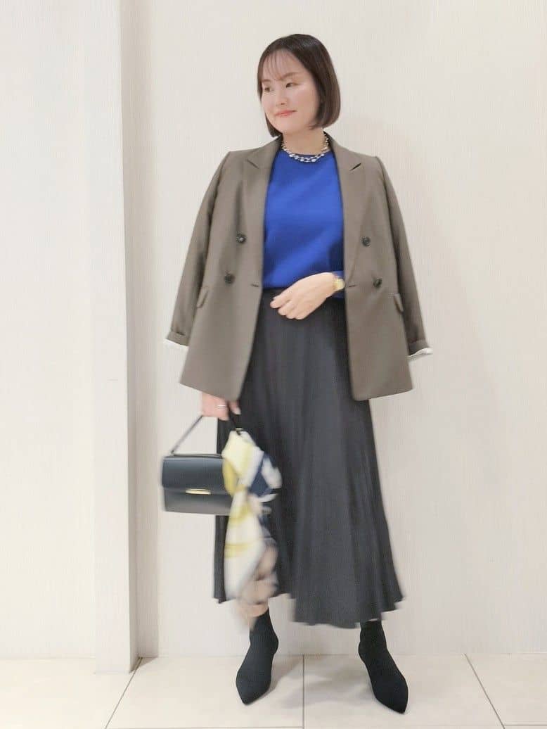 naokoさんの「UNTITLED｜【セットアップ可】ウールライク ダブルブレストジャケット」を使ったコーディネート