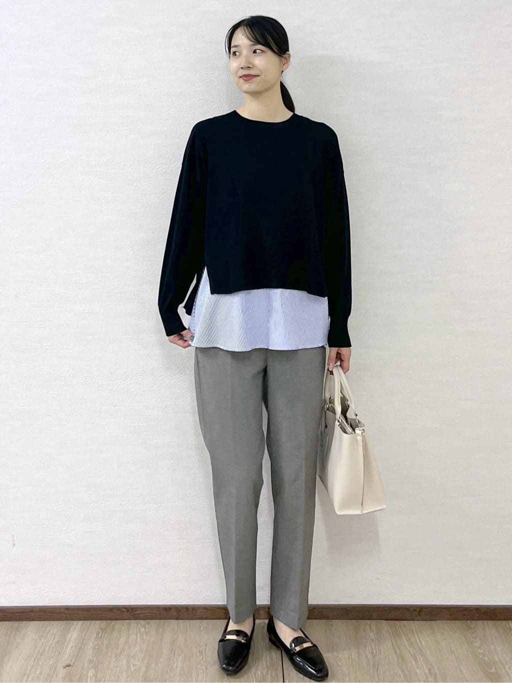 sachikoさんの「OPAQUE.CLIP｜《ツインセット》リラクシーサイドスリットニット&times;ドッキングタンク【洗濯機洗い可】」を使ったコーディネート