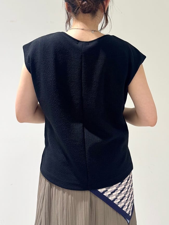 そんさんの「INDIVI｜【2点セット／着回し◎】ノースリーブ＆ティアードスカート カセット服」を使ったコーディネート