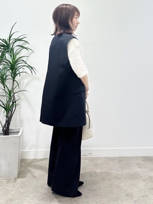 Miwaさんの「UNTITLED｜【セットアップ可/洗える】梳毛調合繊2タックワイドパンツ」を使ったコーディネート