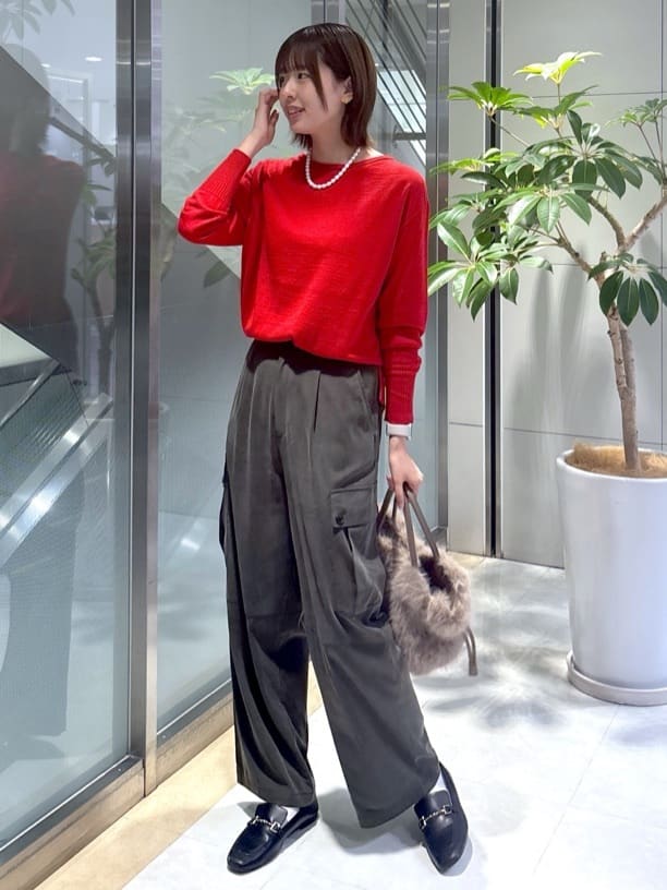 yukaさんの「UNTITLED｜【8色展開/体型カバー】魅せるタイムレスニット」を使ったコーディネート