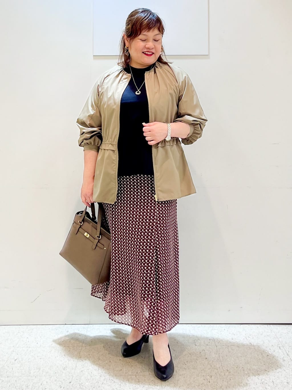 kimmyさんの「Reflect｜【E‐QUALITY／体型カバー】シアー&times;レースデザインプルオーバー」を使ったコーディネート