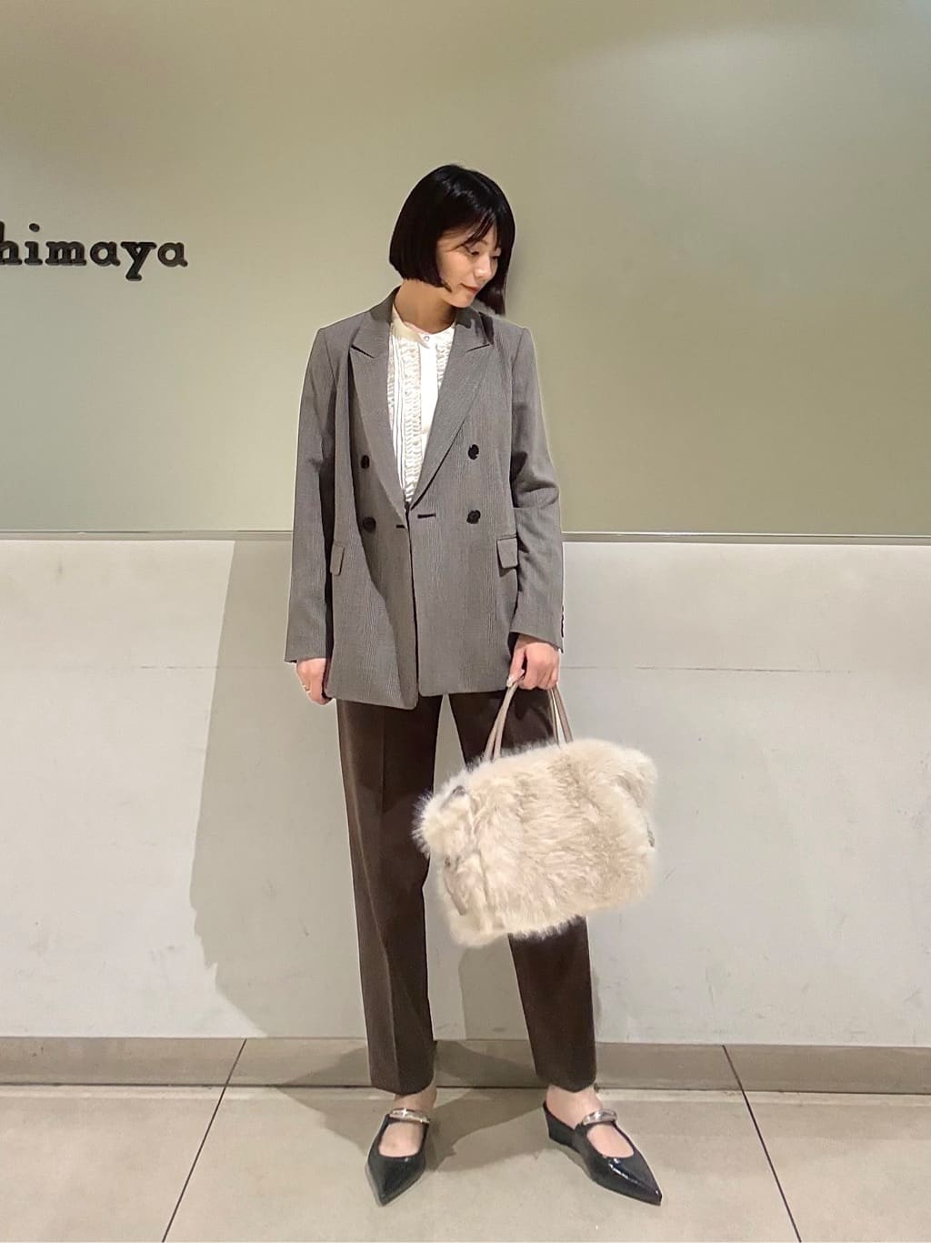 Itoさんの「UNTITLED｜【セットアップ可】ウールライク ダブルブレストジャケット」を使ったコーディネート