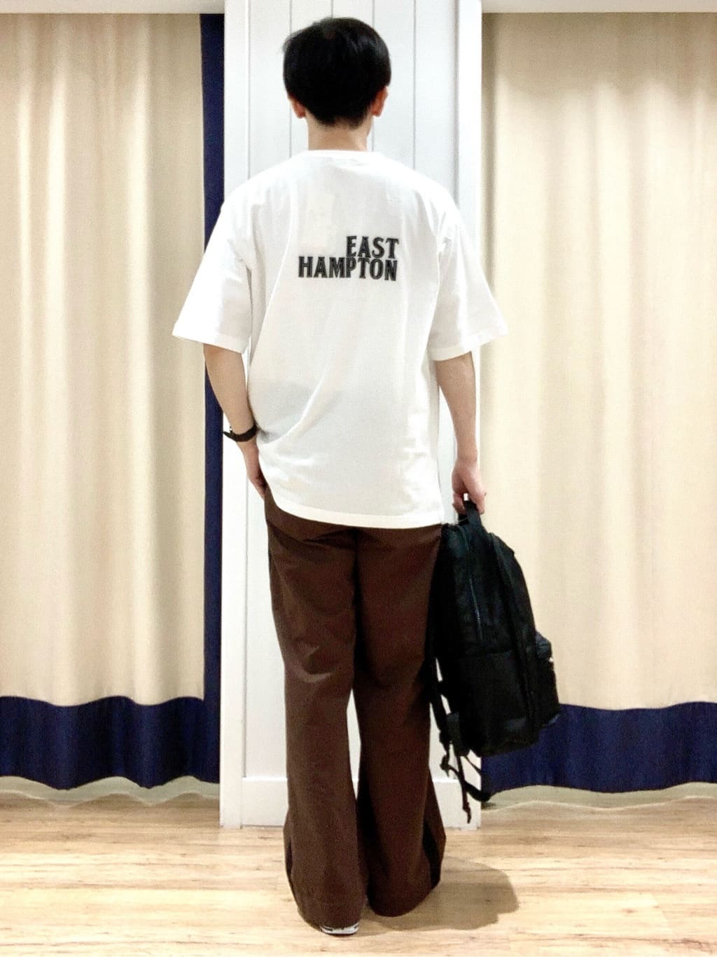Takaさんの「Dessin｜【洗える】コットンツイルサイドライン入りパンツ」を使ったコーディネート